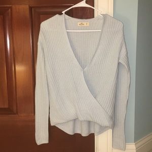 NWOT Hollister wrap-front sweater